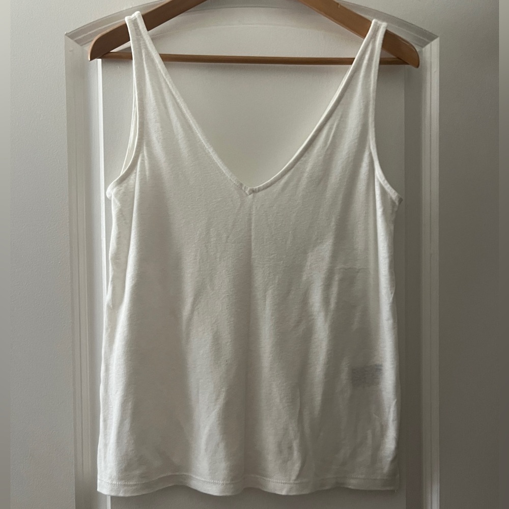 H&M linen blend tank